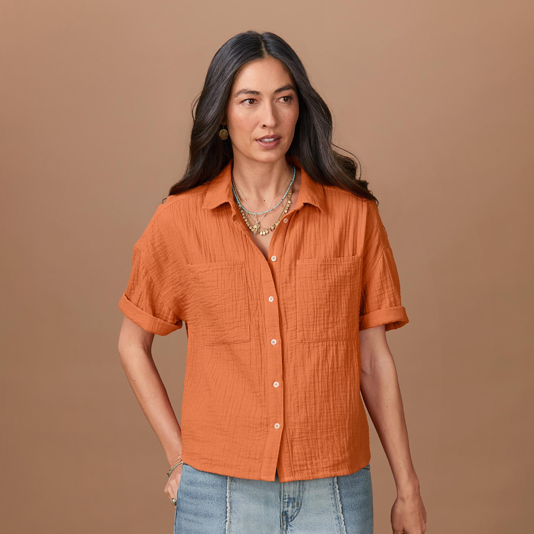 Mara Gauze Camp Shirt
