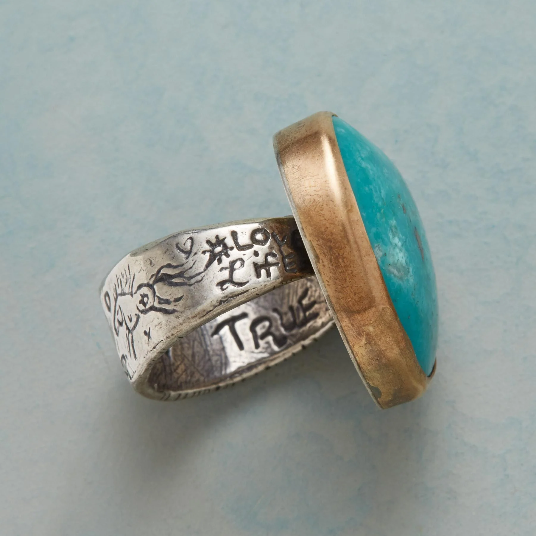 Turquoise Heartbeat Ring