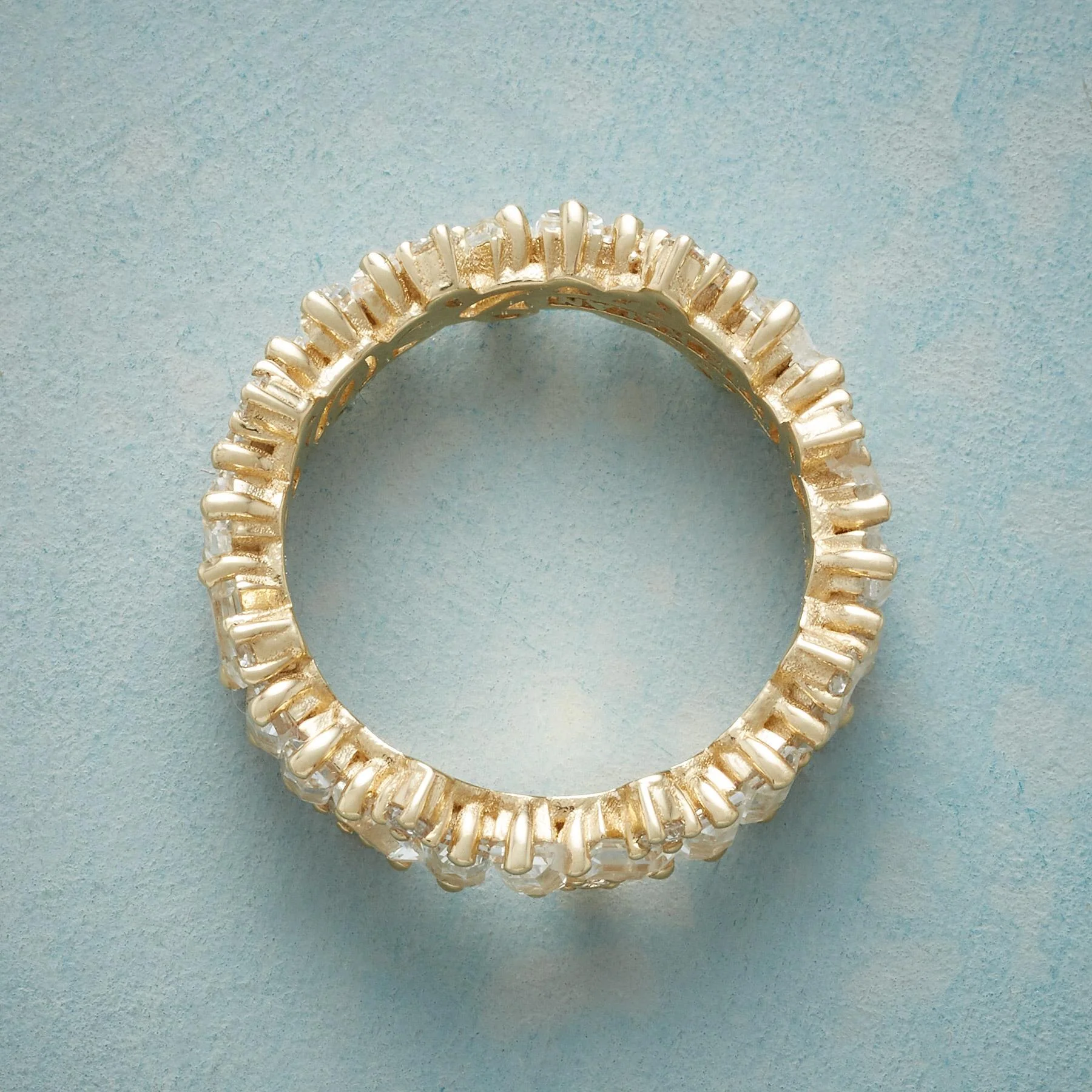 White Topaz & Diamond Ring