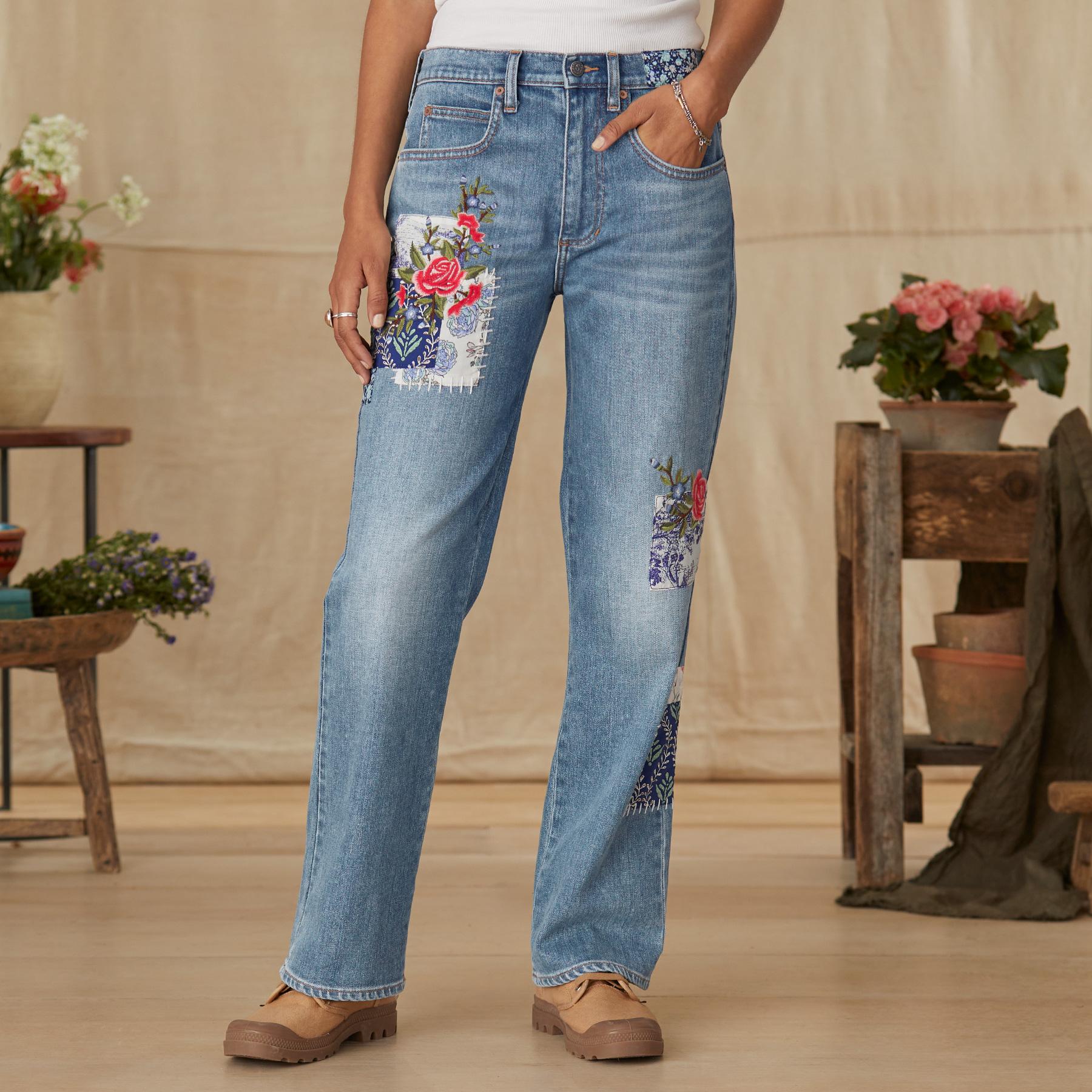 Elise Patchwork Jeans