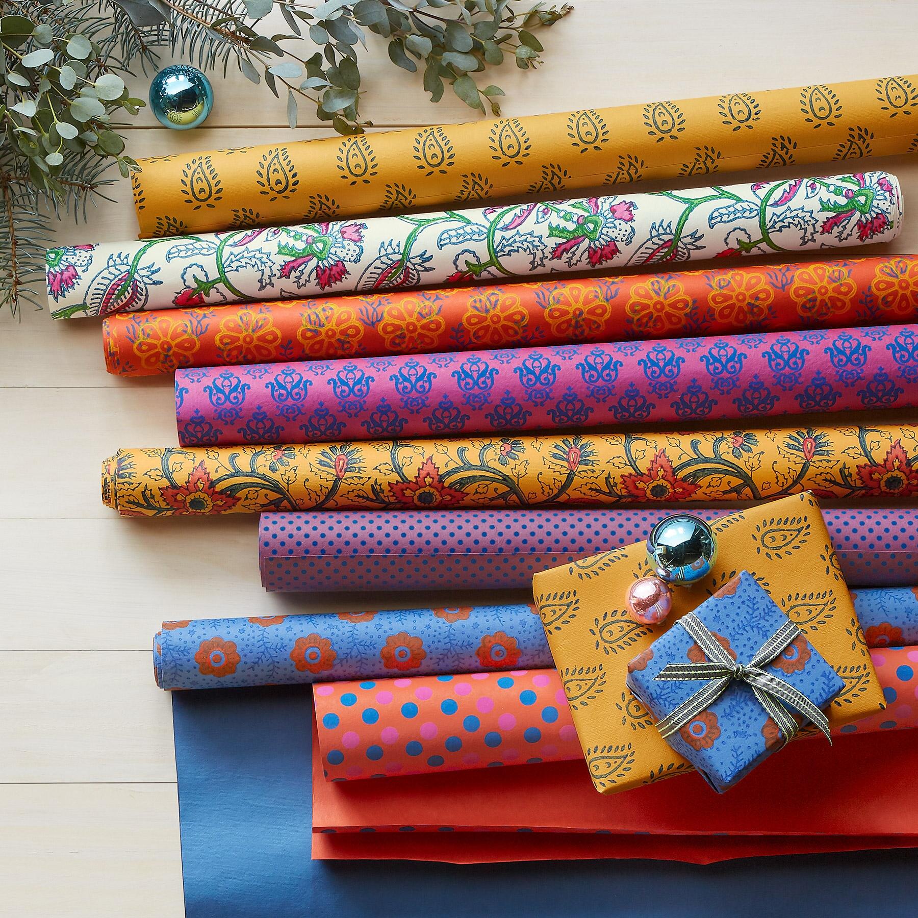 Festive Array Wrapping Paper, Set Of 8