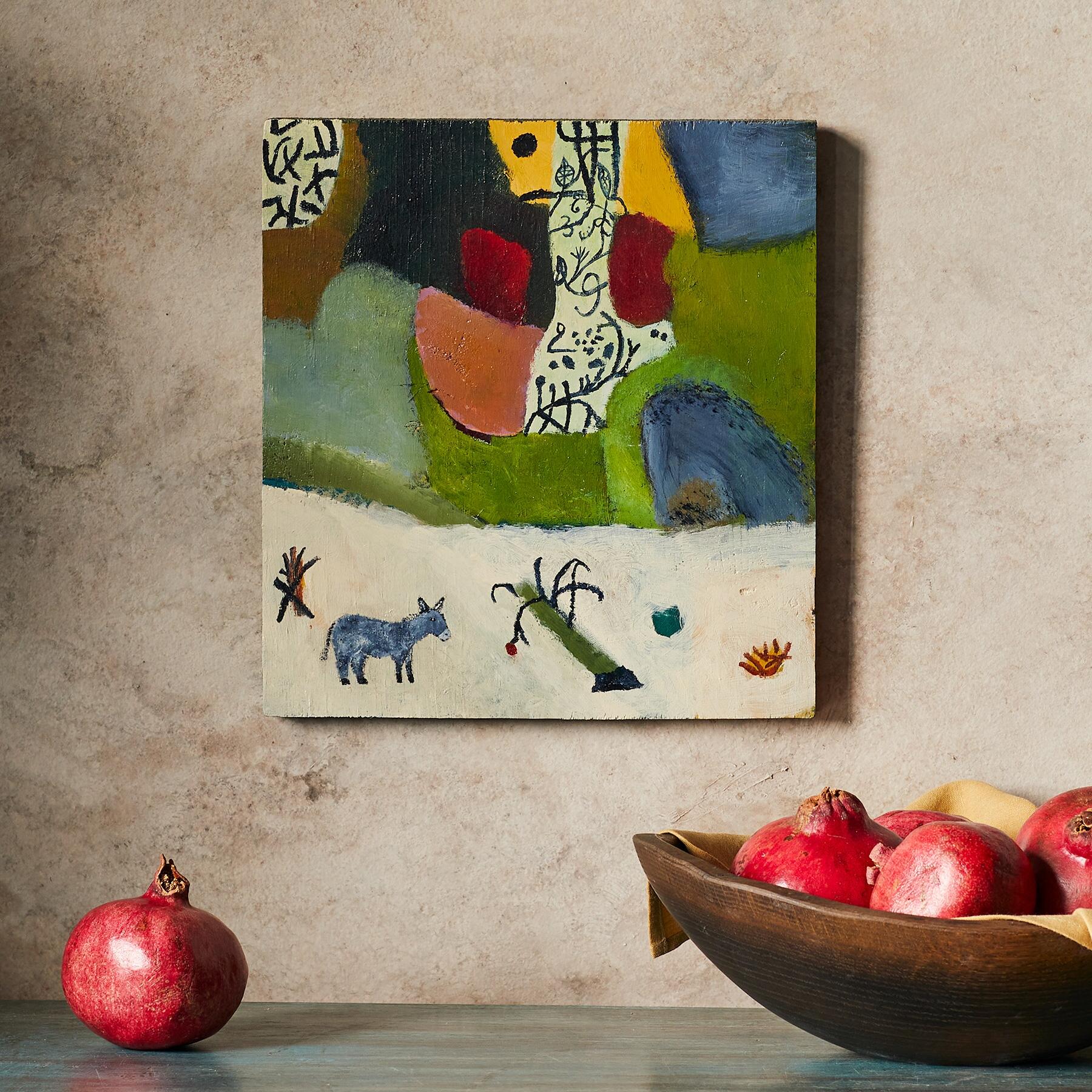 Last Apples As Forest Leaves Crumble Painting