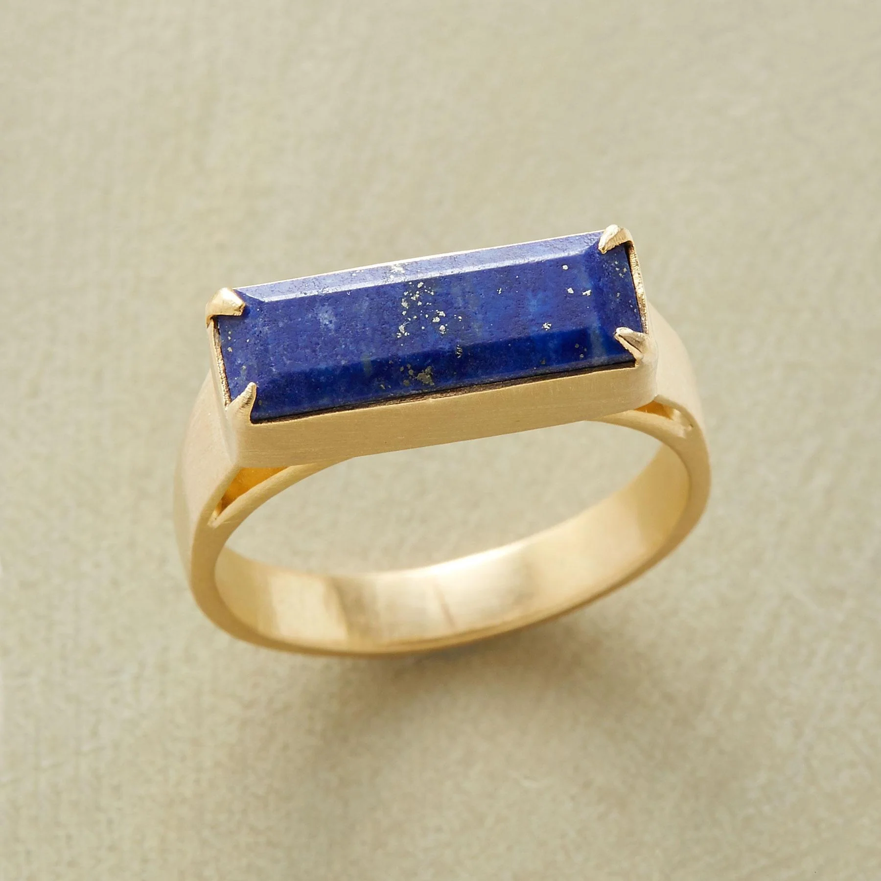 Lapis Latitude Ring