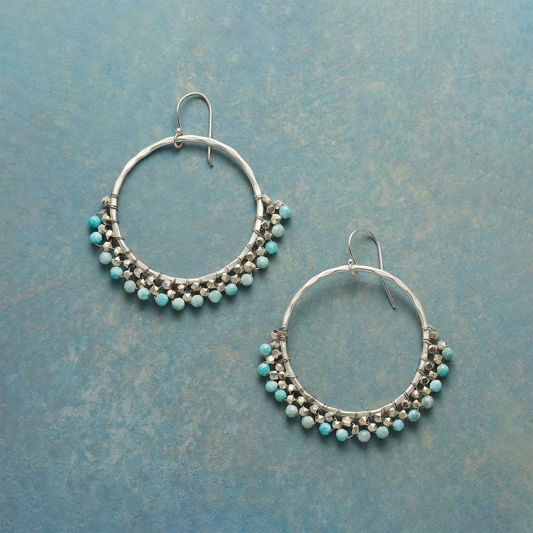 Sea Light Hoop Earrings