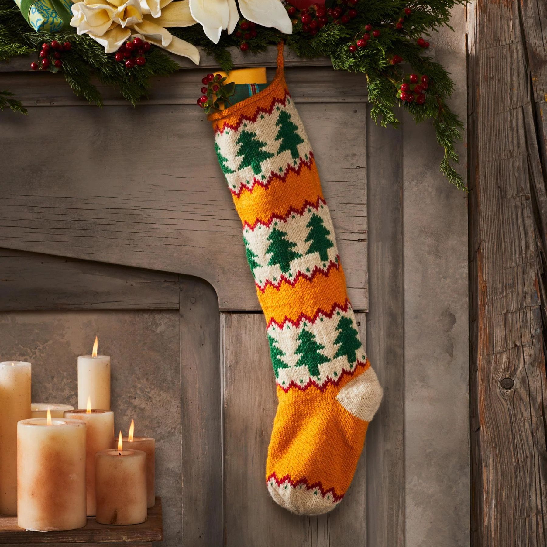 Heirloom Christmas Trees Stocking