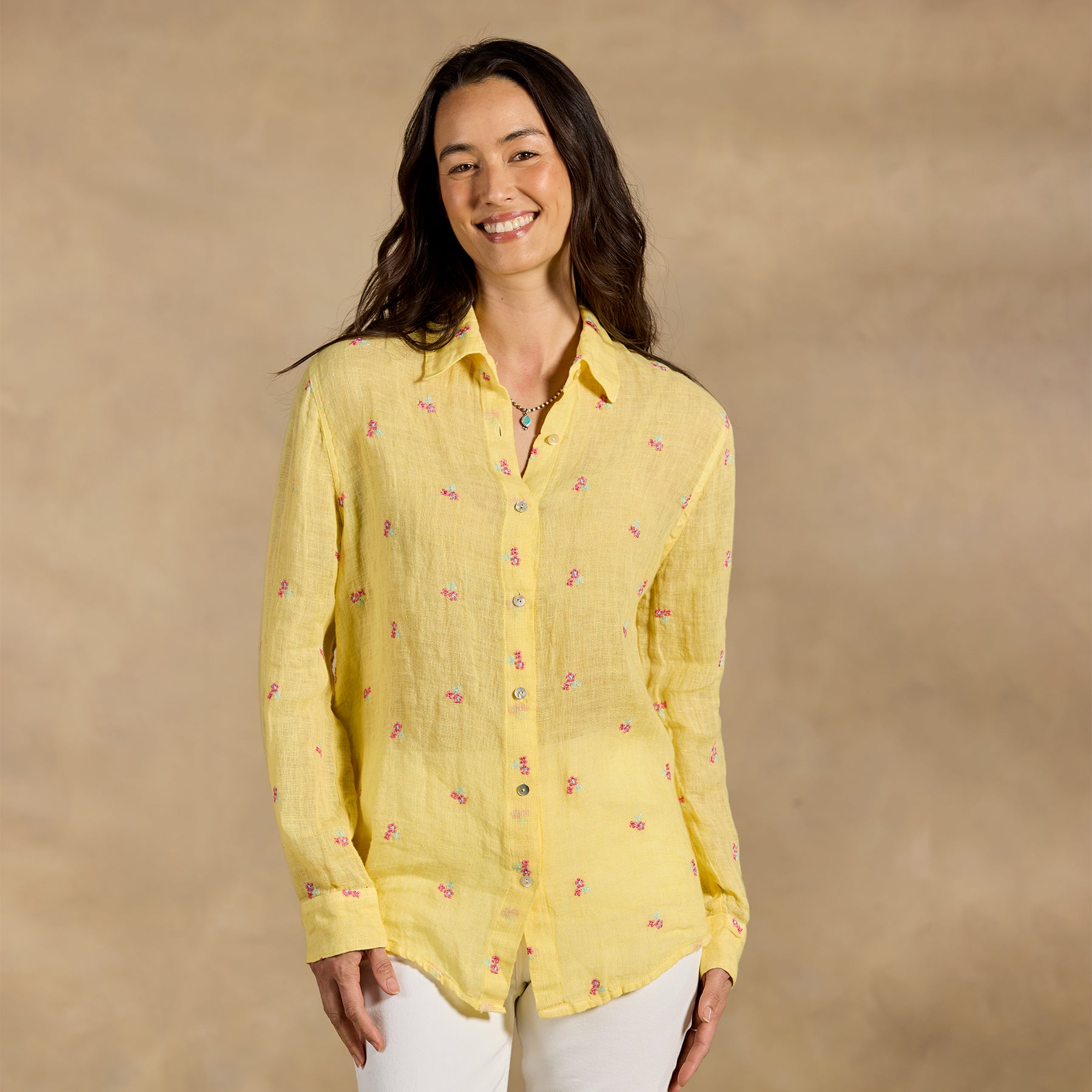 Breezy Blossoms Linen Shirt