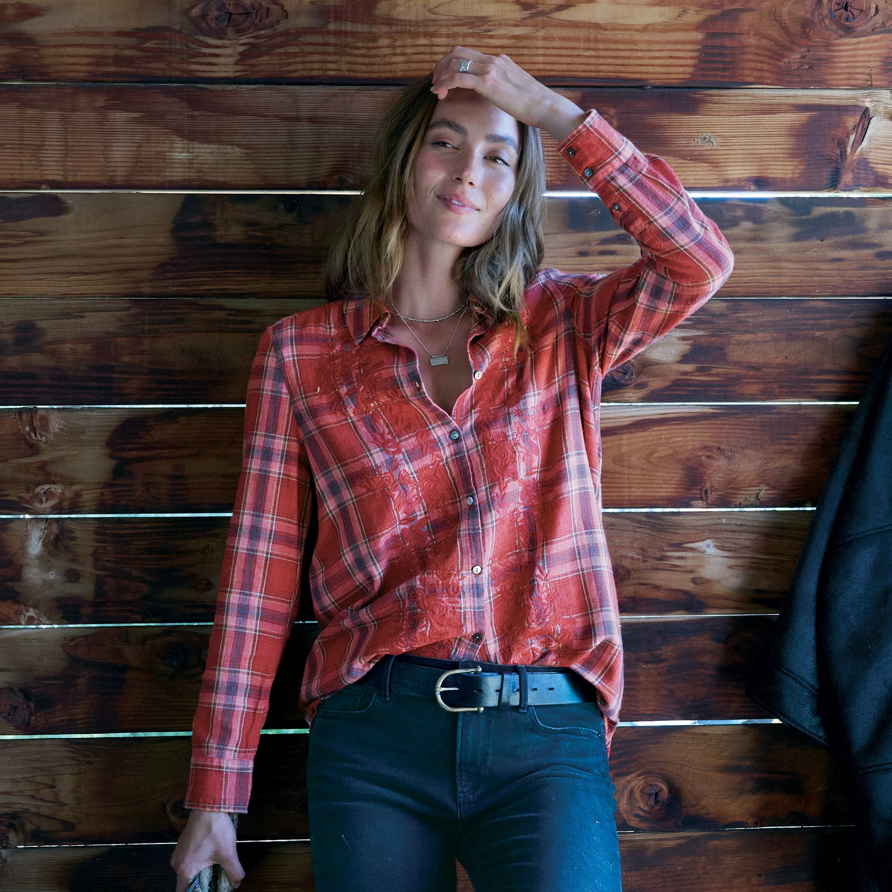 Amadi Plaid Tunic, Petite