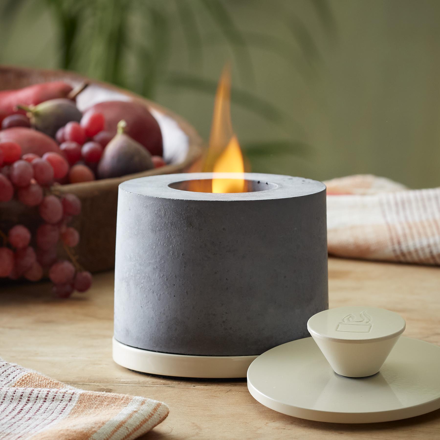 Tabletop Fire Pit With Snuffing Lid