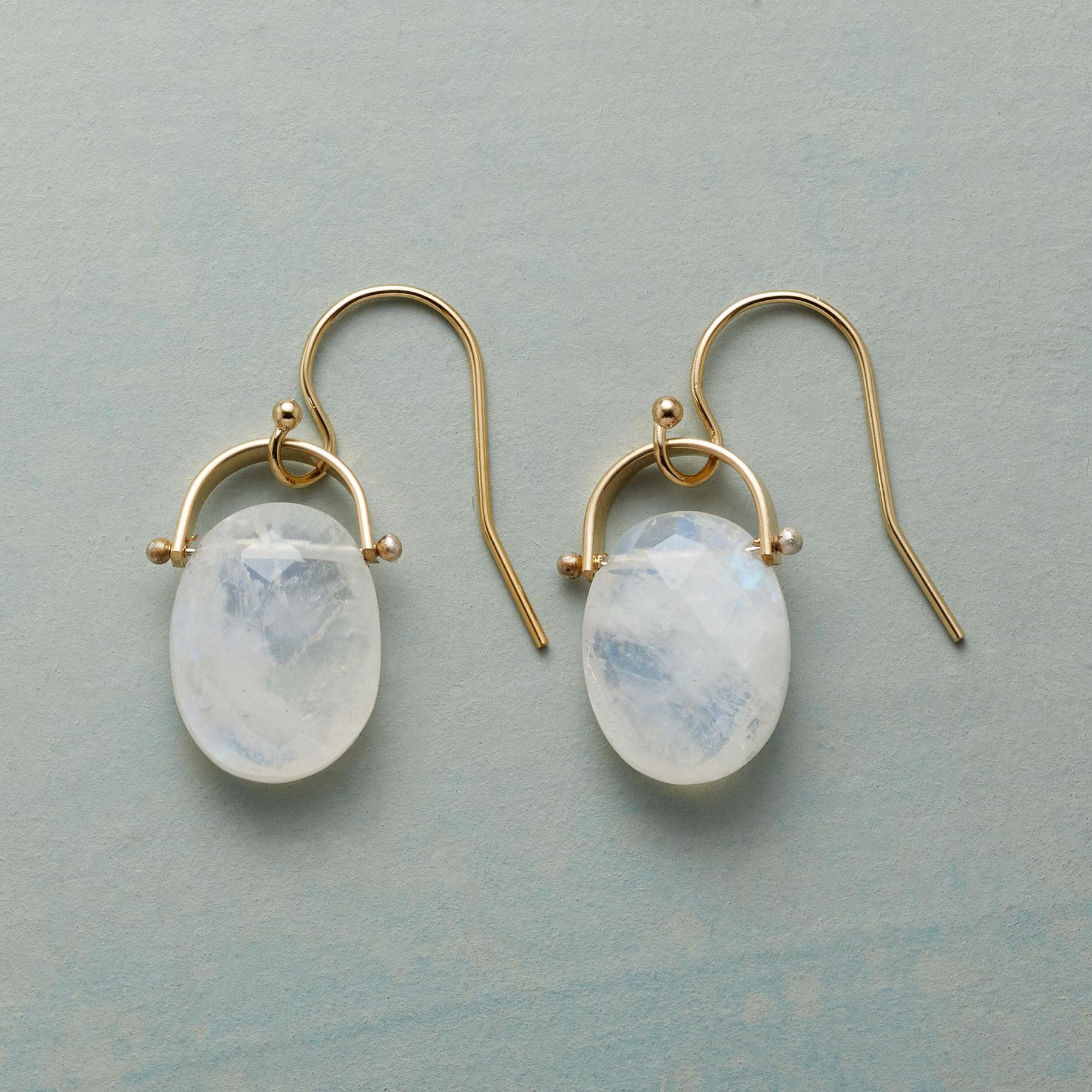 Horseshoe Moonstone Earrings