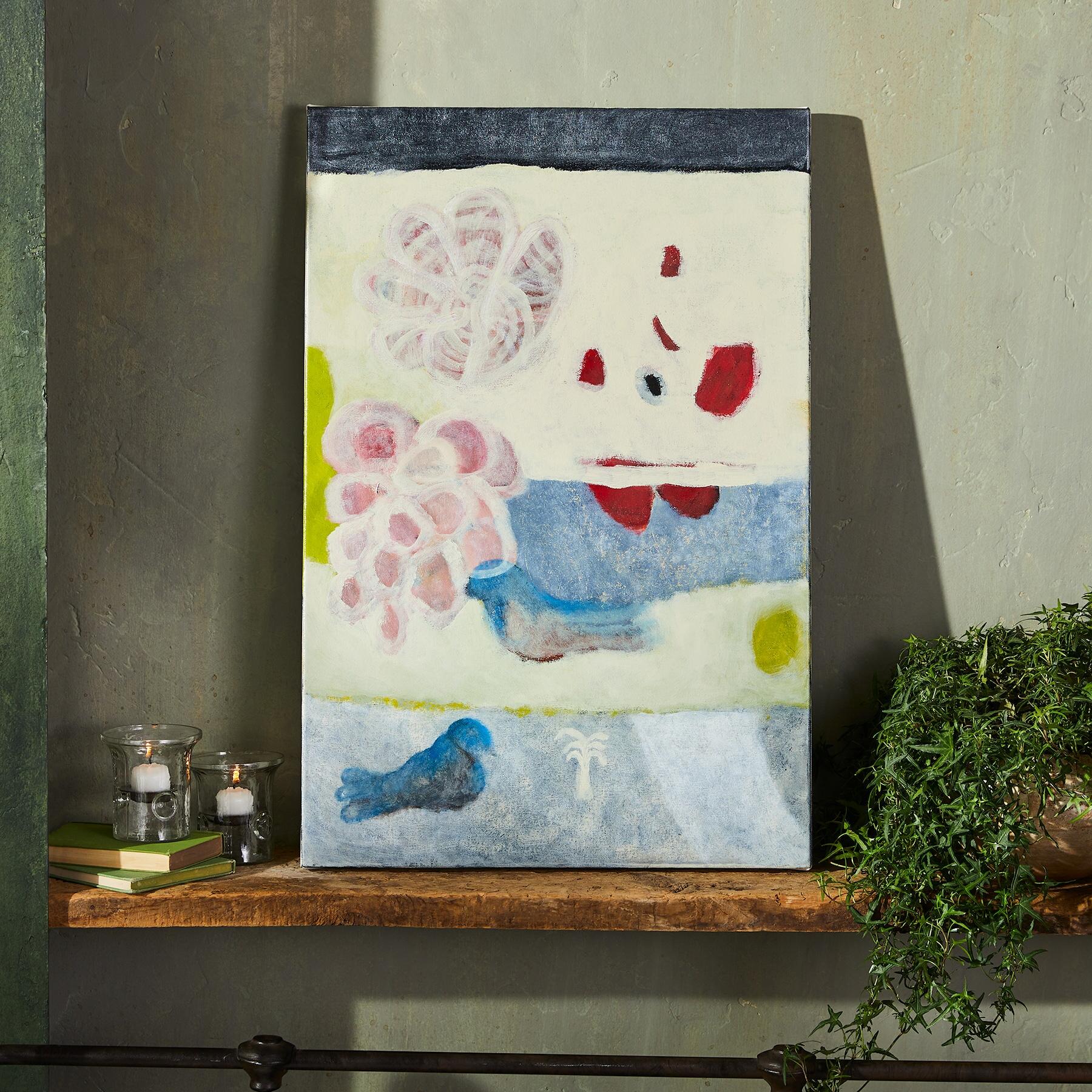 In February We Dream Of Bluebirds Painting