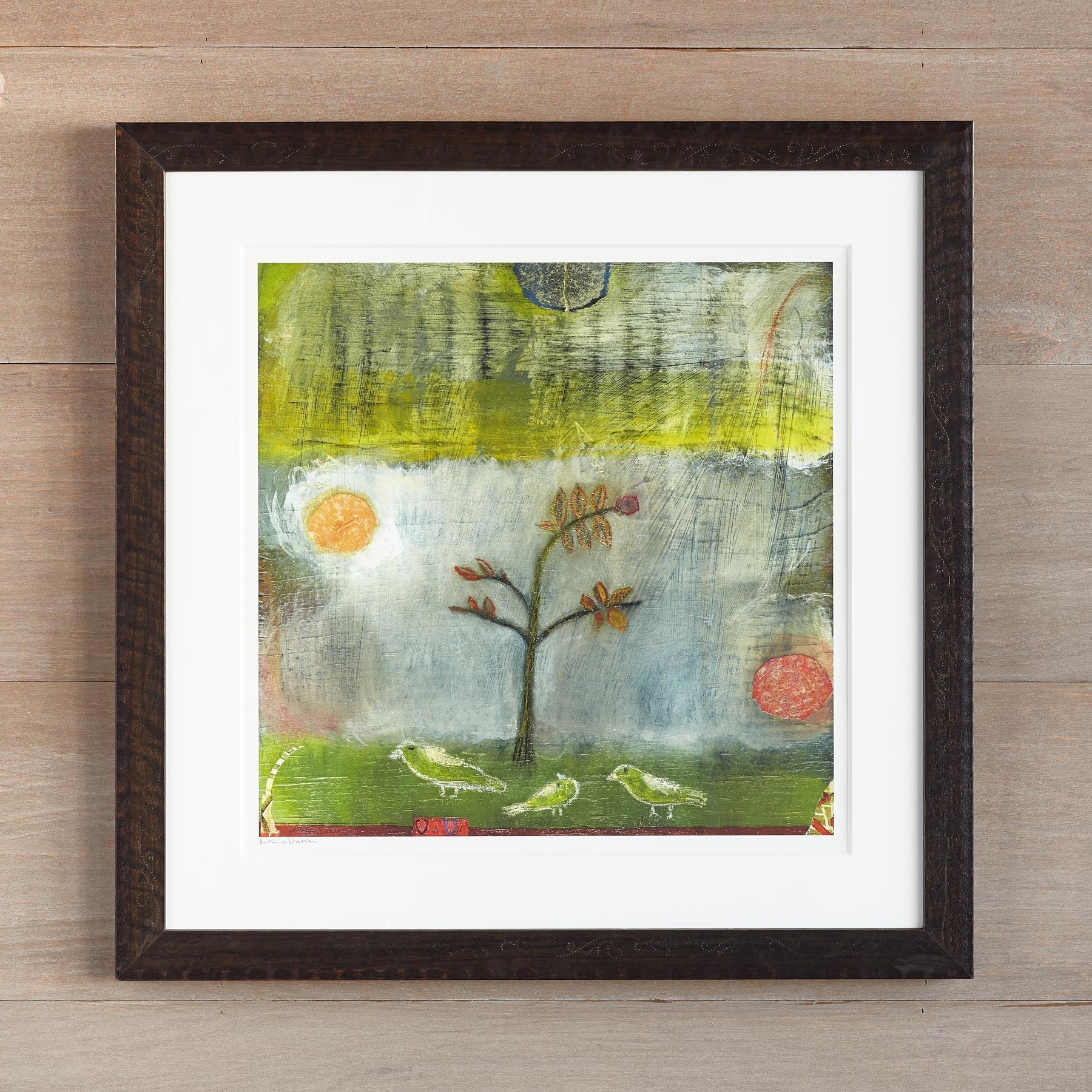 Birds & Fog Encouraging Young Tree Print