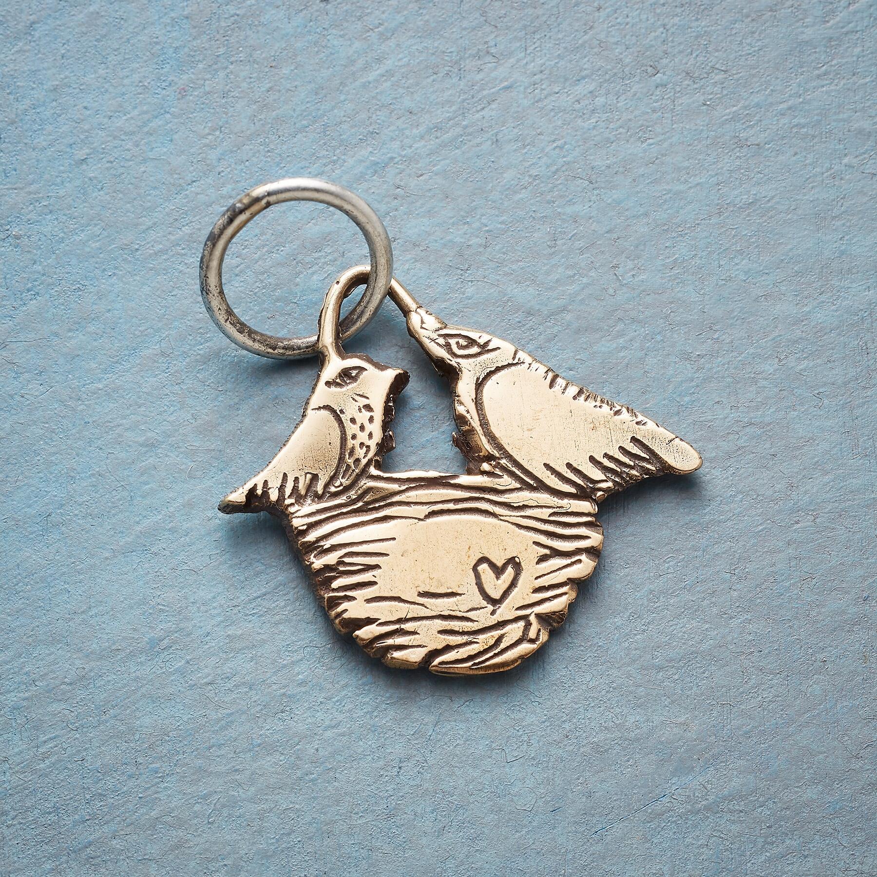 Gold Love Nest Charm