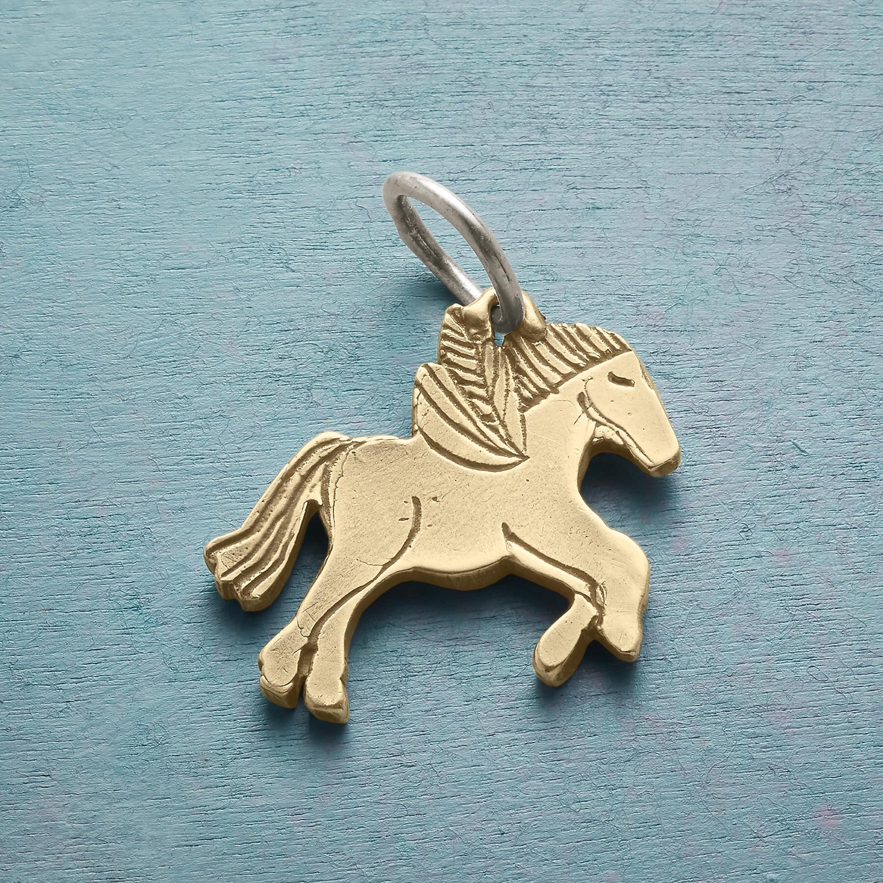14Kt Gold Winged Horse Charm