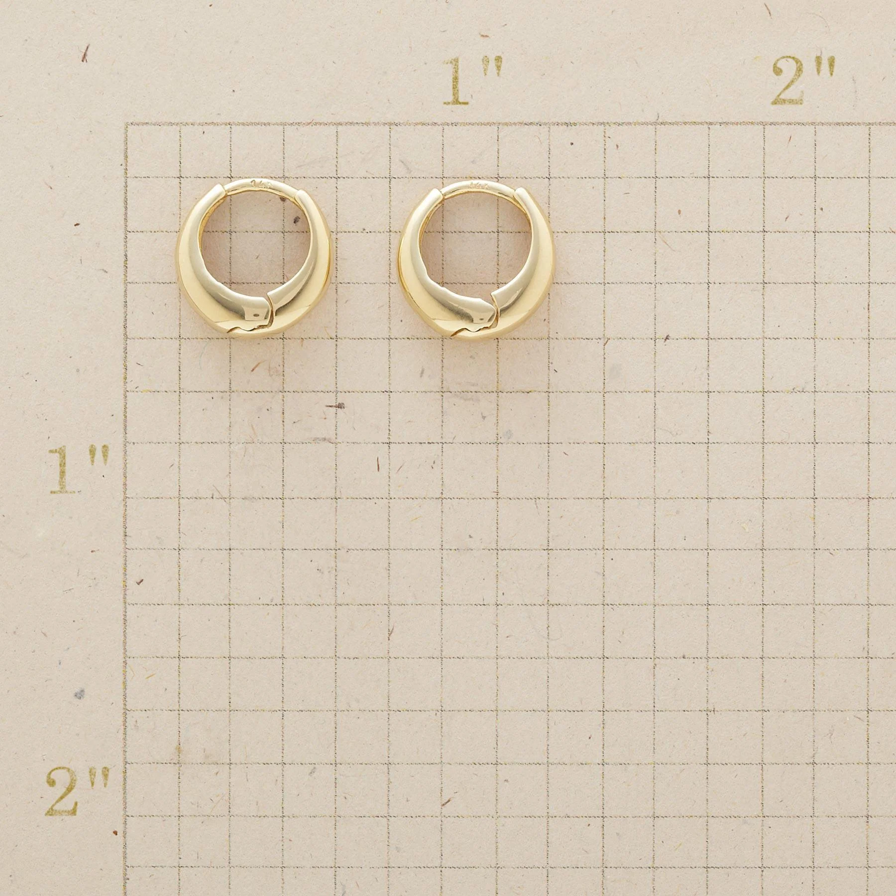 Golden Axis Hoops