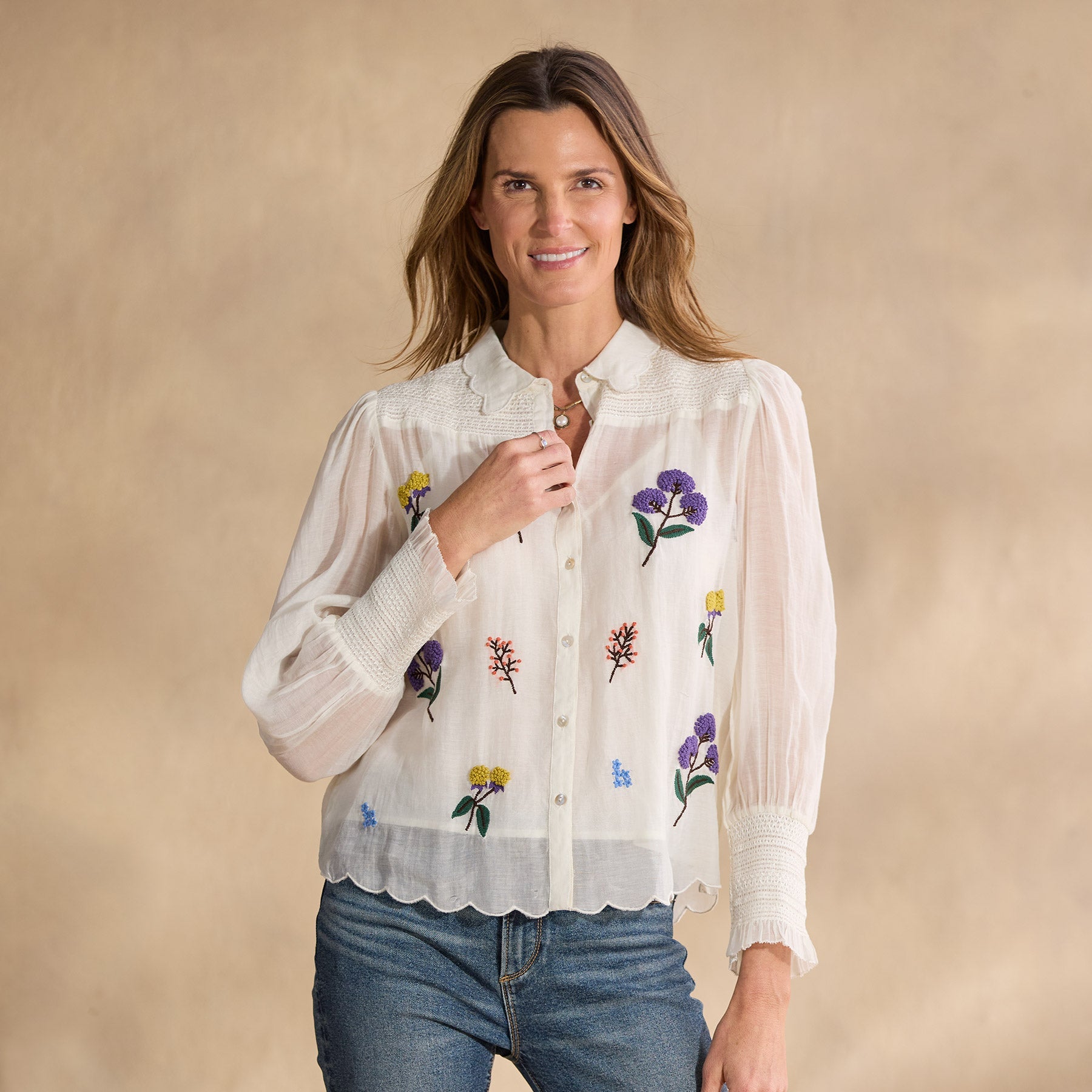 Floriana Bloom Shirt, Petite