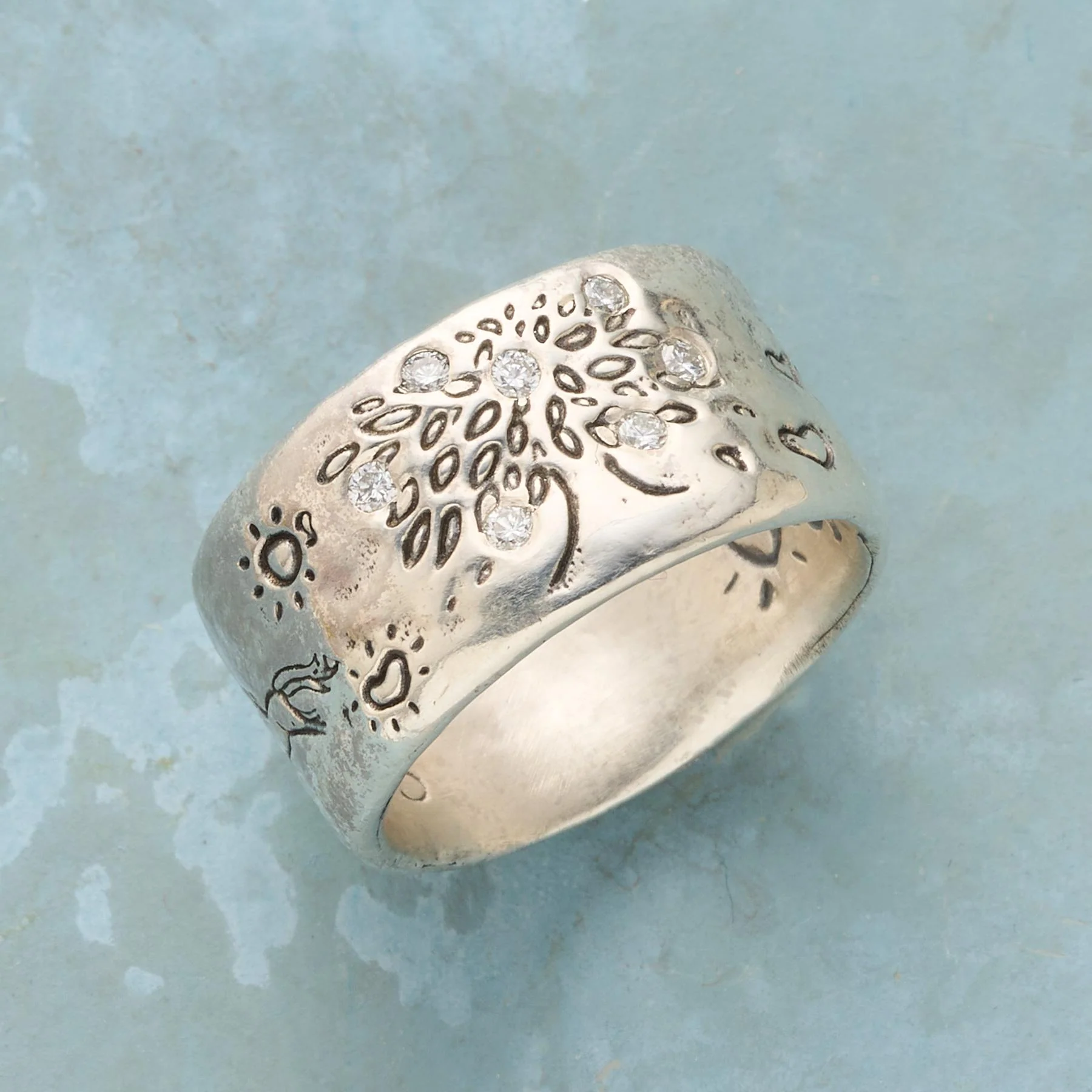 Dappled Forest Ring, Sterling