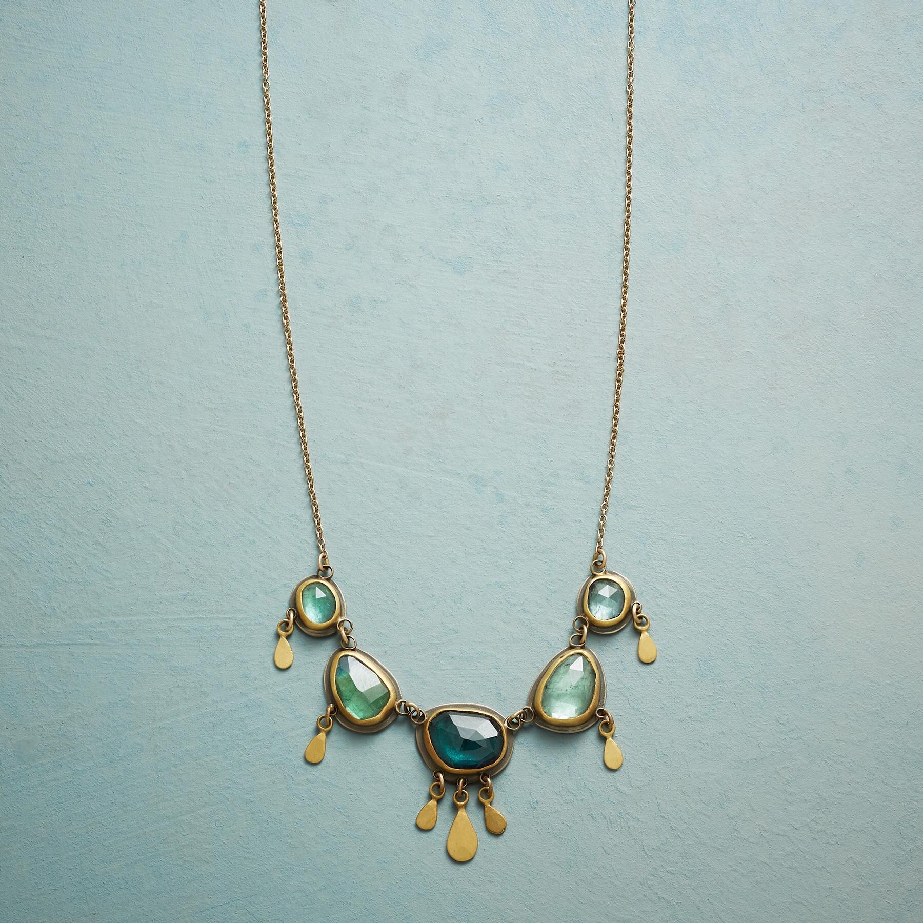 Ombre Green Tourmaline Necklace