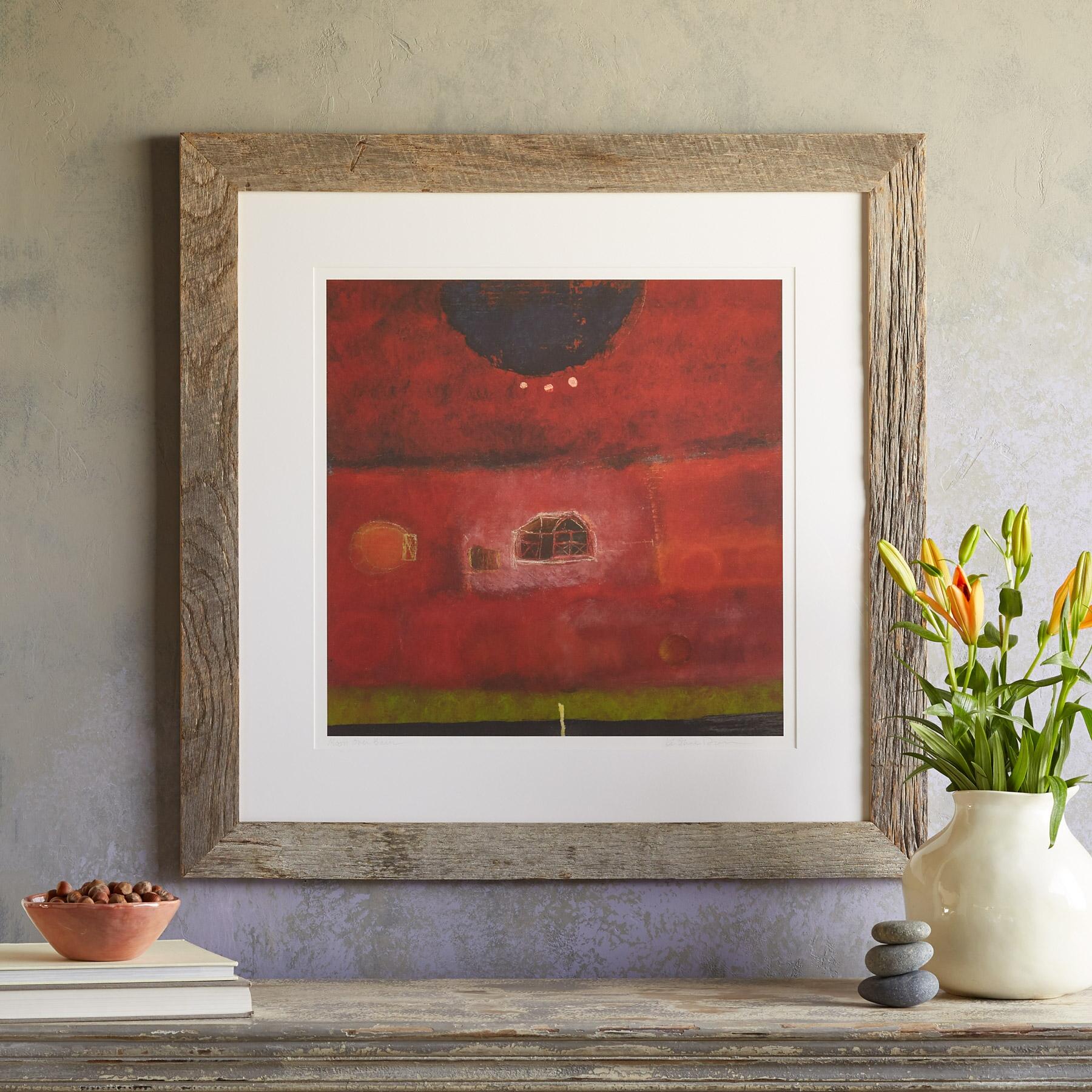 Moon Over Barn Print