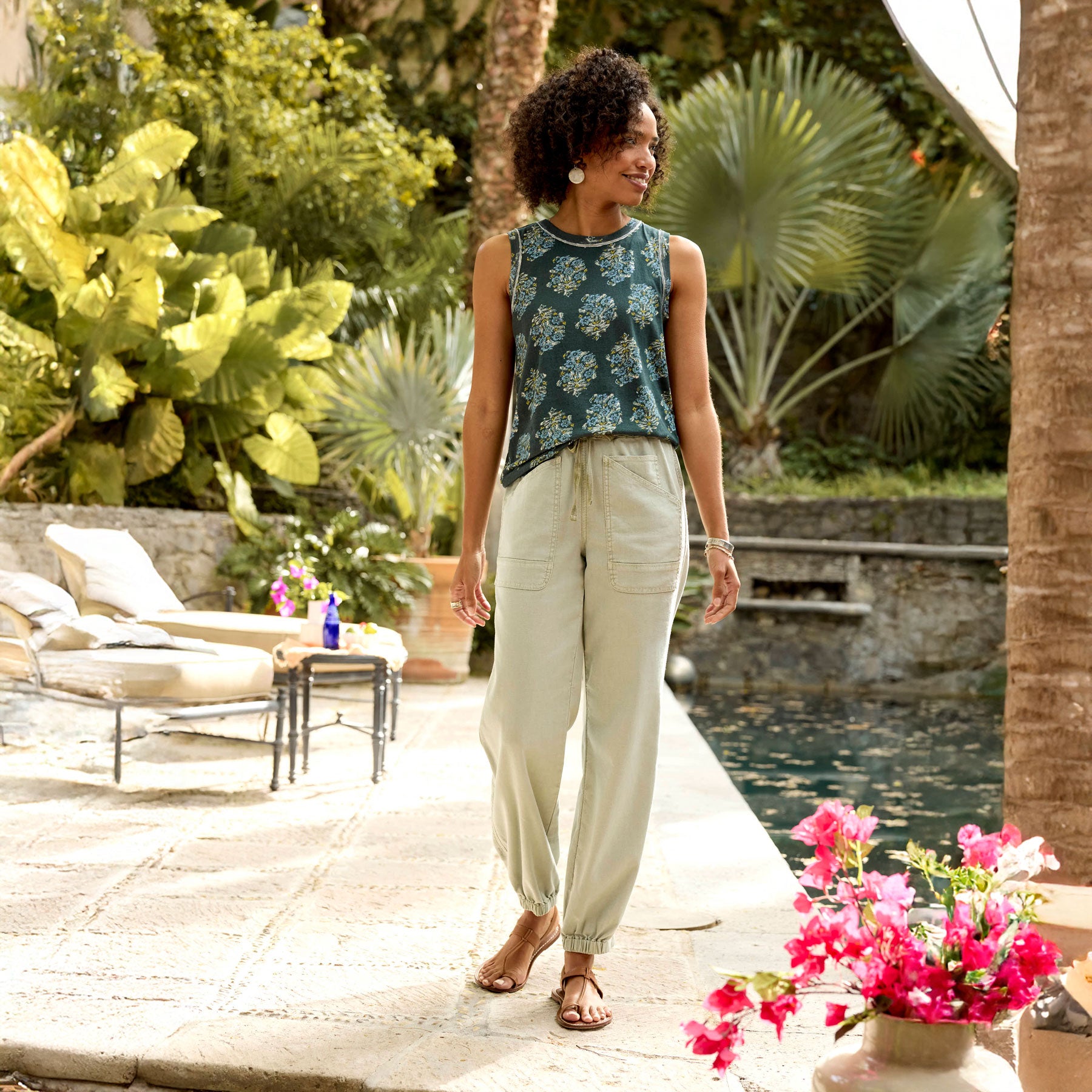 Mollie Printed Tank, Petite