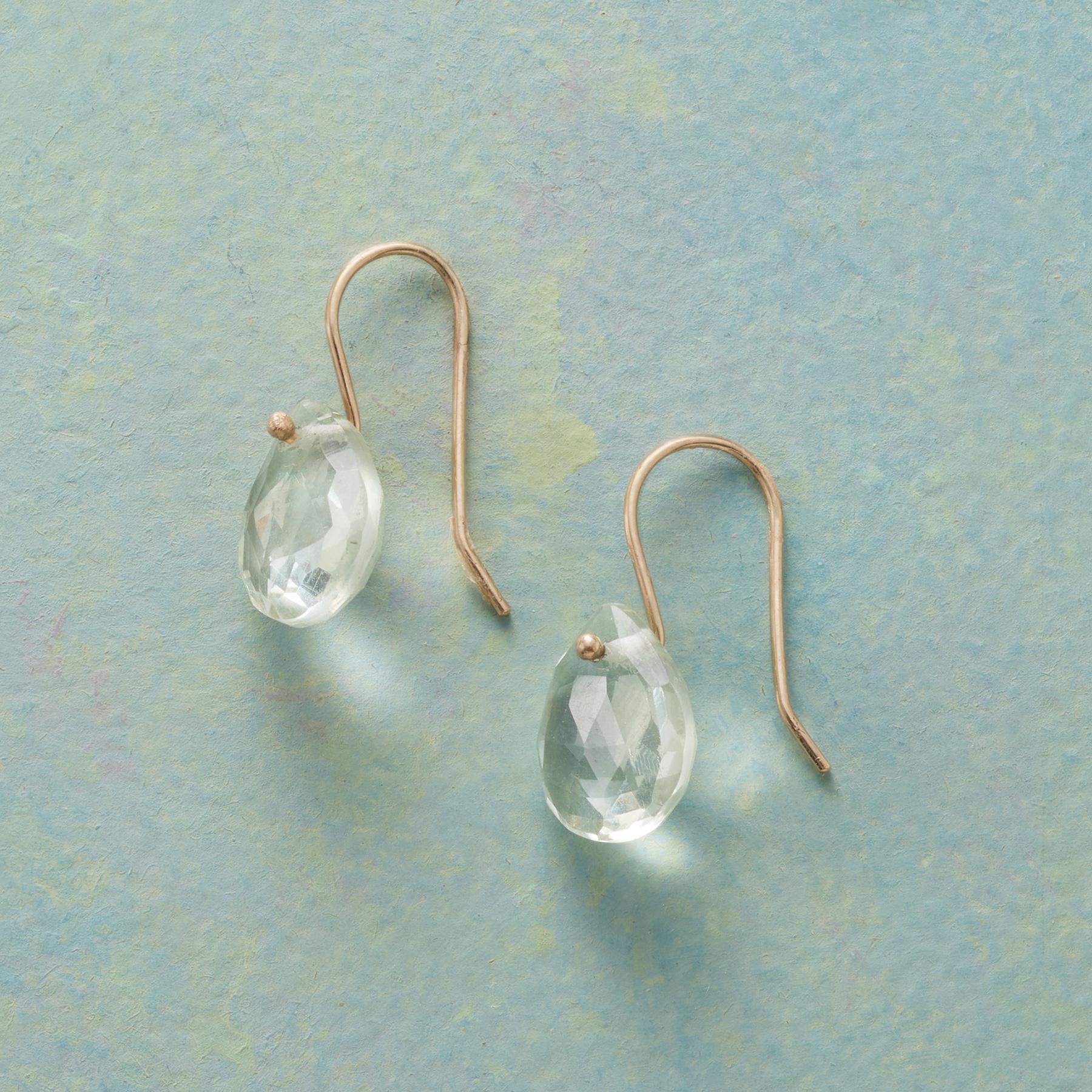 Hint Of Green Amethyst Earrings