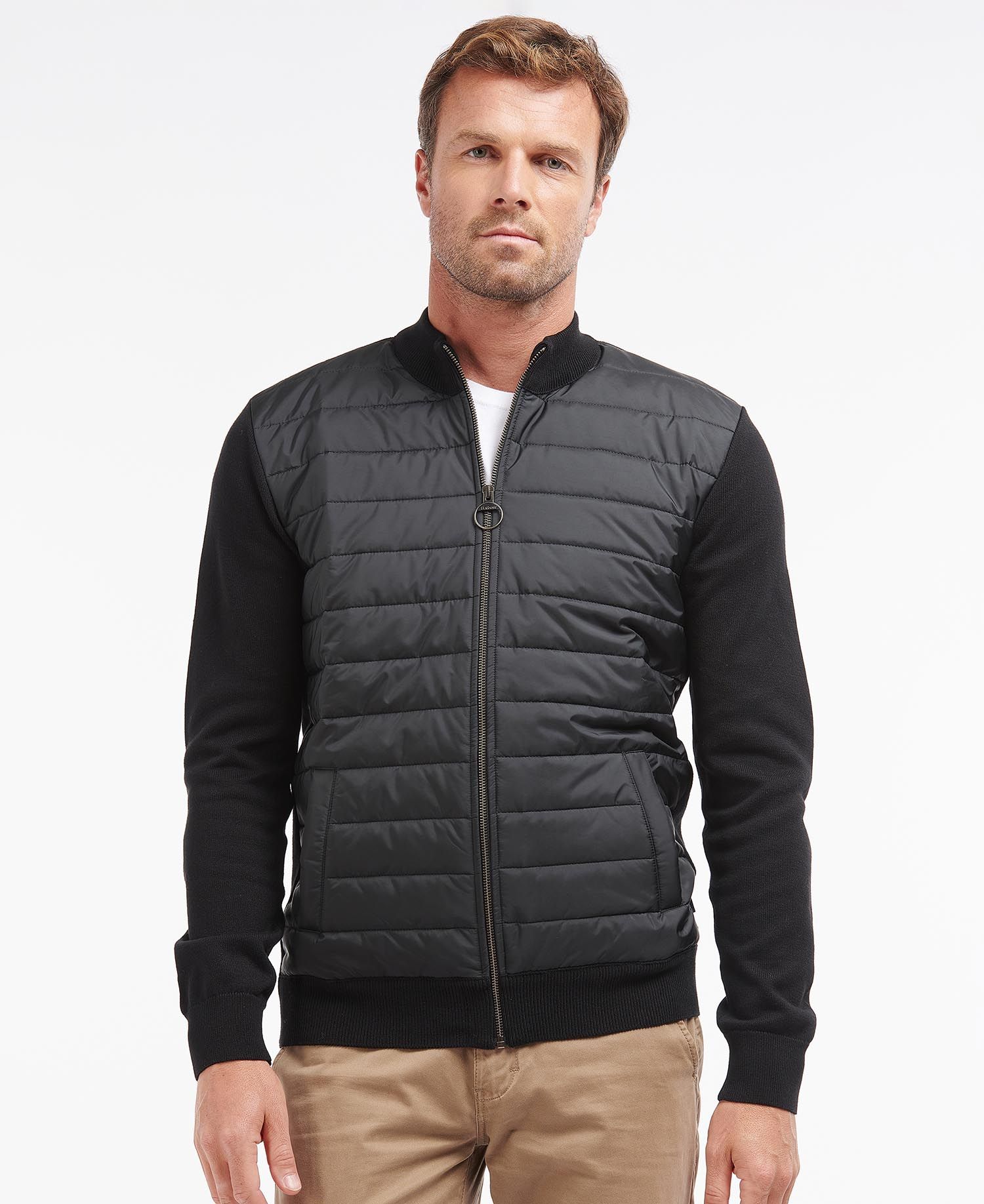 Barbour Carn Baffle Zip Thru Sweater