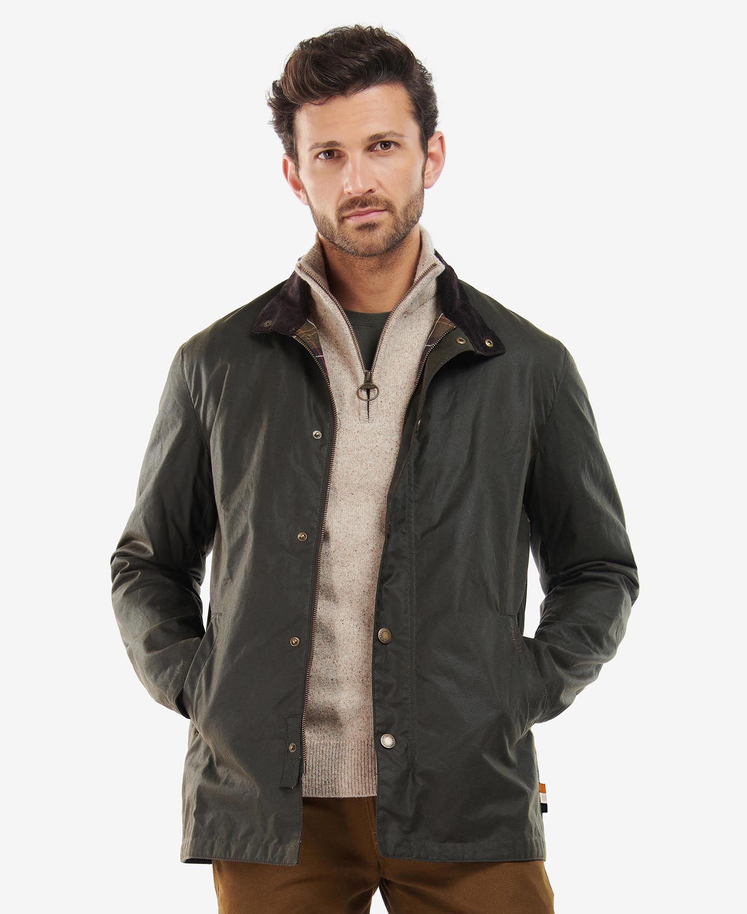 BARBOUR X ALLEN EDMONDS LIMITED EDITION EVELAR Wax Jacket