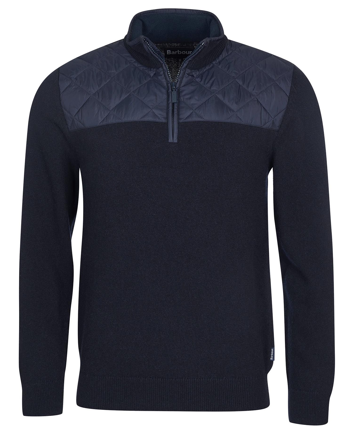 Barbour Essential Diamond Quilt Half Zip SweatShirt