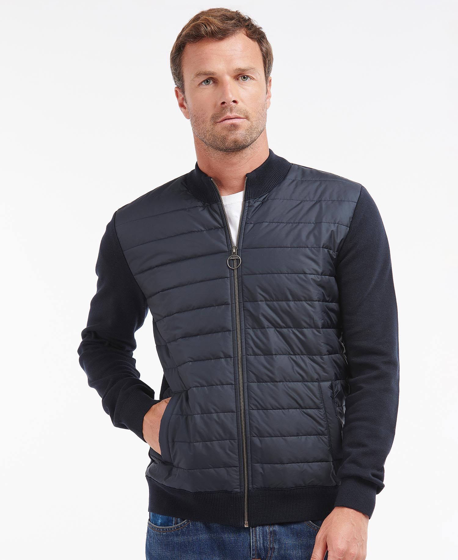 Barbour Carn Baffle Zip Thru Sweater